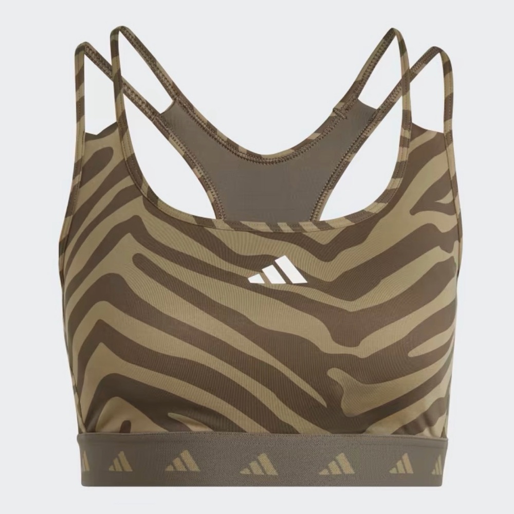 Adidas Women's Hyperglam Techfit Medium-Support Zebra Bra & pants